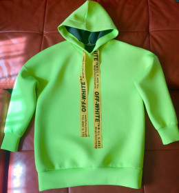 Худі, толстовки Худи, толстовки ^/--/^ Худи/толстовка off-white лимонное ^_^^^ Худі/толстовка off-white лимонне - фото фото фото