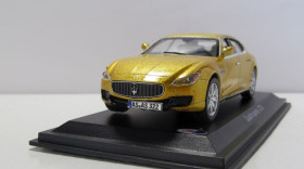 : Закордонні : Зарубежные ^/--/^ Конверсия золотой Maserati Quattroporte GTS 2014, DiamonD. Перекрас, лак, детализация 1:43 бокс. ^_^^^ Конверсія золотої Maserati Quattroporte GTS 2014, DiamonD. Перекрас, лак, деталізація 1:43 бокс. - фото фото фото