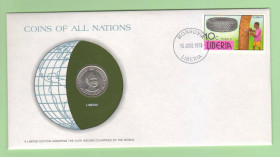 Ліберія Либерия ^/--/^ ЛИБЕРИЯ : монета 25 центов 1976 год конверт из серии &amp;quot;COINS OF ALL NATIONS&amp;quot; + марка ЛІБЕРІЯ ^_^^^ ЛИБЕРИЯ: монета 25 центов 1976 год конверт из серии &amp;quot;COINS OF ALL NATIONS&amp;quot; + марка Либерия - фото фото фото