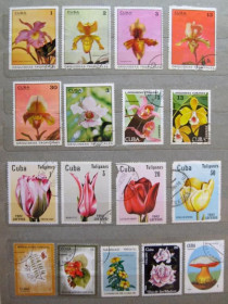Флора Флора ^/--/^ ФЛОРА    КУБА   57 марок  гаш. ^_^^^ ФЛОРА КУБА 57 марок гаш. - фото фото фото