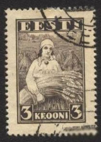 Балтійські країни Балтийские страны ^/--/^ Эстония  1935 г № 141 гашеная ^_^^^ Естонія 1935 р. No 141 гашена - фото фото фото