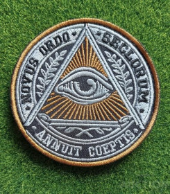 Інше Другое ^/--/^ Шеврон Всевидящий глаз God Eye Annuit Coeptis novus ordo seclorum All seeing № 142 ^_^^^ God Eye Annuit Coeptis novus ordo seclorum All seeing No 142 - фото фото фото
