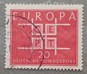 НДР, ФРН ГДР, ФРГ ^/--/^ Германия 1963 г - Европа  (Europa-CEPT), гаш ^_^^^ Німеччина 1963 — Європа (Europa-CEPT), гаш - фото фото фото