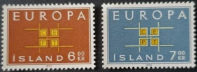 Інше Другое ^/--/^ Исландия Европа СЕПТ 1963 ^_^^^ Ісландія Європа СЕПТ 1963 - фото фото фото