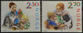 Інше Другое ^/--/^ Норвегия Дети Фауна Кошки Собаки 1987 ^_^^^ Норвегія Діти Фауна Кішки Собаки 1987 - фото фото фото