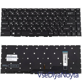 Клавіатури Клавиатуры ^/--/^ Клавиатура для ноутбука MSI (Modern 14 B) rus, black, без фрейма,  подсветка клавиш (ОРИГИНАЛ) ^_^^^ Клавіатура для ноутбука MSI (Modern 14 B) rus, black, без фрейму, підсвічування клавіш (ОРИГИНАЛ) - фото фото фото