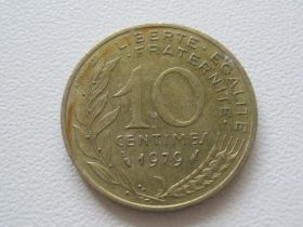 Франція Франция ^/--/^ Франция 10 сантимов 1979 года 26596 ^_^^^ Франція 10 сантимів 1979 26596 - фото фото фото