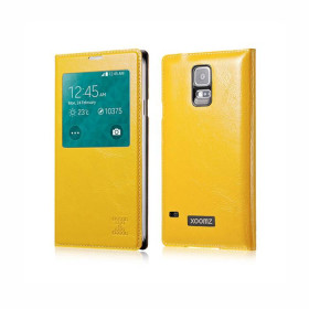 Чохли, сумки Чехлы, сумки ^/--/^ Чехол Xoomz для Samsung Galaxy S /--/ 5 Original Oil Wax Leather Yellow (side-open) (XSI /--/ 96006 /--/ Y) - фото фото фото