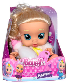 Ляльки, пупси, аксесуари Куклы, пупсы, аксессуары ^/--/^ Лялька пупс Baby Lovely 26 см що плаче говорить і сміється в шубці та сукні з довгим волоссям із соскою та пляшечкою ^_^^^ Кукла пупс Baby Lovely 26 см, что плачет говорит и смеется в шубке и платье с соской и бутылочкой - фото фото фото