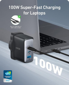 Зарядні пристрої Зарядные устройства ^/--/^ Зарядний пристрій Anker 736 Nano 100 /--/ W. Повний комплект з оригінальним кабелем. Модель B /--/ 2145. ^_^^^ Зарядное устройство Anker 736 Nano 100 /--/ W. Полный комплект с оригинальным кабелем. Модель B /--/ 2145. - фото фото фото