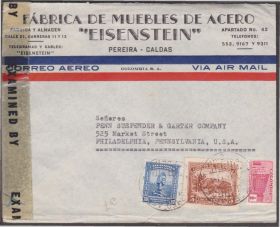 Америка Америка ^/--/^ Колумбия 1944 ВОЕННАЯ ЦЕНЗУРА WWII ЦЕНЗУРИРОВАННОЕ ПИСЬМО ВТОРОЙ МИРОВОЙ ВОЙНЫ ОБЛАТКА ПОЧТА 3 /--/ м ^_^^^ Колумбія 1944 ВІЙСЬКОВИЙ ЦЕНЗУРА WWII ЦЕНЗУРОВАНИЙ ПИСЬМ ДРУГОЇ СВІТОВОЇ ВІЙНИ ОБЛАТКА ПОШТА 3 /--/ М - фото фото фото