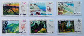 Польща Польша ^/--/^ Польша 1976 Национальные парки, гашеные (II) ^_^^^ Польща 1976 Національні парки, гашені (II) - фото фото фото