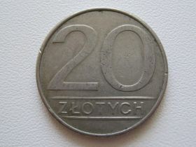 - року - года ^/--/^ Польша 20 злотых 1986 года #10417 ^_^^^ Польща 20 злотих 1986 року #10417 - фото фото фото