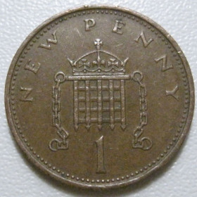 Єлизавета II (після ) Елизавета II (после ) ^/--/^ Велика Британія 1 новий пенні 1971 року 41552 ^_^^^ Великобритания 1 новый пенни 1971 года 41552 - фото фото фото