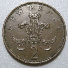 Єлизавета II (після ) Елизавета II (после ) ^/--/^ Велика Британія 2 нових пенса 1979 року 41576 ^_^^^ Великобритания 2 новых пенса 1979 года 41576 - фото фото фото