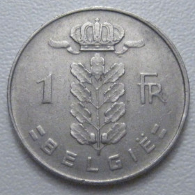 Бельгія Бельгия ^/--/^ Бельгія 1 франк 1970 року Belgie 42611 ^_^^^ Бельгия 1 франк 1970 года Belgie 42611 - фото фото фото