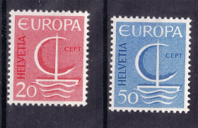 Швейцарія Швейцария ^/--/^ Швейцария / Helvetia  1966 г  MNH -  ЕВПРПА СЕПТ / EUROPA  CEPT - ^_^^^ Швейцарія / Helvetia 1966 р MNH - ЄВПРПА СЕПТ / EUROPA CEPT - фото фото фото
