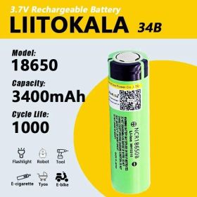 Ліхтарі, ліхтарики Фонари, фонарики ^/--/^ Аккумулятор Liitokala 34 /--/ B (без пиптика) Ncr /--/ 18650 /--/ B 3400 mah 3.7 /--/ V ^_^^^ Акумулятор Liitokala 34 /--/ B (без піптика) Ncr /--/ 18650 /--/ B 3400 mah 3.7 /--/ V - фото фото фото