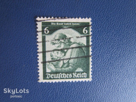 Третій Рейх (-) Третий Рейх (-) ^/--/^ Марка Німеччина Рейх 1935 реанексія Саар 6 пф гаш ^_^^^ Марка Германия Рейх 1935 реаннексия Саар 6 пф гаш - фото фото фото