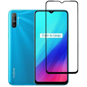 Чохли, бампера Чехлы, бампера ^/--/^ Захисне скло Fiji Premium для Realme C /--/ 3 повне проклеювання Anti-Static чорний ^_^^^ Защитное стекло Fiji Premium для Realme C /--/ 3 полное проклеивание Anti-Static черный - фото фото фото