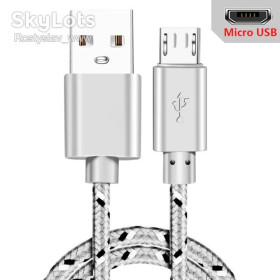 Кабелі Кабели ^/--/^ Кабель для зарядки MicroUSB 1.2 /--/ м білий ^_^^^ Кабель для зарядки MicroUSB 1.2 /--/ м белый - фото фото фото