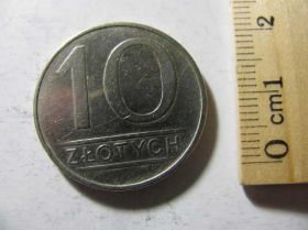 - року - года ^/--/^ 10 Злотих Злотых Польща Польша 1988 рік ^_^^^ 10 Злотых Злотых Польша Польша 1988 год - фото фото фото