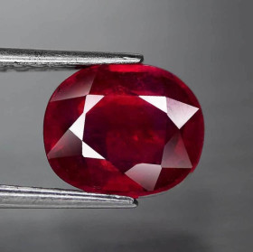Рубін Рубин ^/--/^ Рубин   2.68 Ct.  8.6 x 7.4 x 3.8 mm ^_^^^ Рубін 2.68 Ct. 8.6 x 7.4 x 3.8 mm - фото фото фото