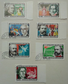 Монголія Монголия ^/--/^ Монголия 1981 Композиторы, гашеные ^_^^^ Монголія 1981 Композитори, гашені - фото фото фото