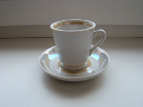 Кухонне начиння, посуд, столове срібло Кухонная утварь, посуда, столовое серебро ^/--/^ Фарфор, Кофейная пара,  Городница. ^_^^^ Фарфор, Кавова пара, Городниця. - фото фото фото