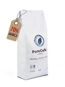 Кава і какао Кофе и какао ^/--/^ Кофе PureCafe Crema, 70% Арабики, 30% Робусты, зерно, Италия, 1 /--/ кг. ^_^^^ Кава PureCafe Crema, 70% Арабські, 30% Робусти, зерно, Італія, 1 /--/ кг. - фото фото фото