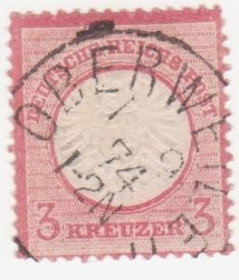 Німеччина до  року Германия до  года ^/--/^ Германия  ( империя) 1872 г. №  25 гашеная ^_^^^ Німеччина (імперія) 1872 р. No 25 гашена - фото фото фото
