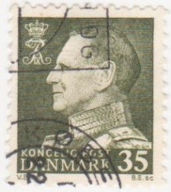 Балтійські країни Балтийские страны ^/--/^ Дания   1961 г. №  396 гашеная ^_^^^ Данія 1961 р. No 396 гашена - фото фото фото