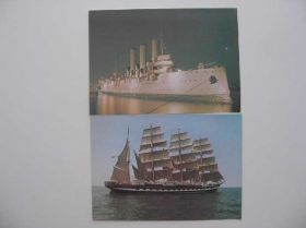 СРСР СССР ^/--/^ Открытки СССР Крузенштерн Автора 2 шт /--/ 1987 год ^_^^^ Листівки СРСР Крузенштерн Автора 2 шт /--/ 1987 - фото фото фото