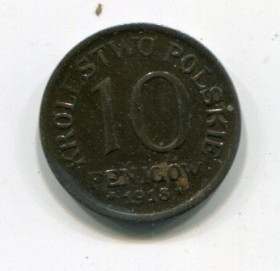 - року - года ^/--/^ 10 феніґів 1918 р. Королевство Польське. Окупація Німеччиною. ^_^^^ 10 фенигов 1918 г. Королевство Польское. Оккупация Германией. - фото фото фото