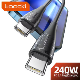 Кабелі Кабели ^/--/^ Toocki TQ-X /--/ 26 240 /--/ W PD 3.1 USB Type-C - Type-C кабель швидкого заряджання QC 4.0 1 /--/ м ^_^^^ Toocki TQ-X /--/ 26 240 /--/ W PD 3. 1 USB Type-C - Type-C кабель быстрого заряжания QC 4.0 1 /--/ м - фото фото фото