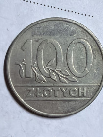 Сучасна (після ) Современная (после ) ^/--/^ Польша 100 злотых 1990 ^_^^^ Польща 100 злотих 1990 - фото фото фото