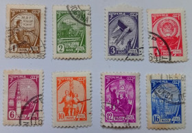 СРСР - СССР - ^/--/^ СССР 1961 Стандарт, 8 марок, гашеные ^_^^^ СРСР 1961 Стандарт, 8 марок, гашені - фото фото фото