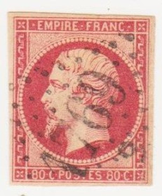 Франція Франция ^/--/^ Франция 1853 г.№ 16  гашенная ^_^^^ Франція 1853 р. No 16 гашена - фото фото фото