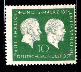 НДР, ФРН ГДР, ФРГ ^/--/^ Германия  ФРГ  1954 г  MNH  - личности ^_^^^ Німеччина ФРН 1954 MNH - особистості - фото фото фото