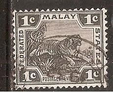 Інші країни Другие страны ^/--/^ Малайская федерация 1923 Sc.50 гаш. ^_^^^ Малайська федерація 1923 Sc.50 гаш. - фото фото фото