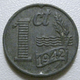 Нідерланди Нидерланды ^/--/^ Нідерланди 1 цент 1942 року 41088 ^_^^^ Нидерланды 1 цент 1942 года 41088 - фото фото фото