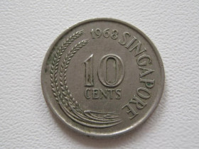 Сінгапур Сингапур ^/--/^ Сингапур 10 центов 1968 года #16165 ^_^^^ Сінгапур 10 центів 1968 року #16165 - фото фото фото