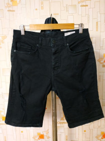 Шорти Шорты ^/--/^ Шорти чорні стрейчеві рвані DENIM Co р-р 32 (євро 40) ^_^^^ Шорты черные стрейчевые рваные DENIM Co р-р 32 (евро 40) - фото фото фото