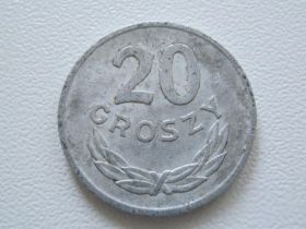 - року - года ^/--/^ Польша 20 грошей 1976 года #14489 ^_^^^ Польща 20 грошей 1976 року #14489 - фото фото фото