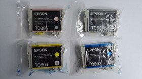 Картриджі Картриджи ^/--/^ Картриджі Оригінальні Epson T /--/ 0801, 2,4,6 ціна за 4 /--/ шт ^_^^^ Картриджи Оригинальные Epson T /--/ 0801, 2,4,6 цена за 4 /--/ шт - фото фото фото