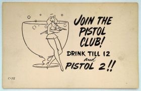 Іноземні Иностранные ^/--/^ Открытка почтовая карточка Pistol Club 1960-е гг. США Fv /--/ 8.4 ^_^^^ Поштова картка Pistol Club 1960-і рр. США Fv /--/ 8.4 - фото фото фото