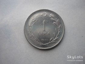 Туреччина Турция ^/--/^ Турция 1 лира 1971  зл/т /--/ 0,3 ^_^^^ Туреччина 1 ліра 1971 зл/т /--/ 0,3 - фото фото фото