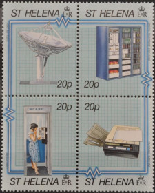 Інше Другое ^/--/^ Остров Св.Елены Телекоммуникации Космос 1990 ^_^^^ Острів Св.Елени Телекомунікації Космос 1990 - фото фото фото