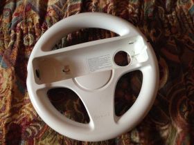 Інші аксесуари Другие аксессуары ^/--/^ Руль оригинальный белый для Nintendo Wii/ Wii U ^_^^^ Руль оригінальний білий для Nintendo Wii / Wii U - фото фото фото