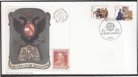 Європа Европа ^/--/^ Германия 1979 ПОЧТА ТЕЛЕГРАФ ТЕЛЕГРАФНЫЙ АППАРАТ ГЕРБ ГЕРАЛЬДИКА ПОЧТАЛЬОН ТЕЛЕГРАФИСТ Mi.1011-1012 ^_^^^ Німеччина 1979 Пошта телеграф телеграфний апарат Герб Геральдіка шанувальник телеграфіст Mi.1011-1012 - фото фото фото